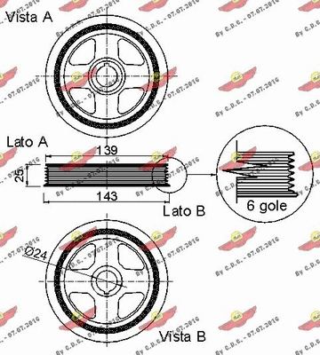 Belt Pulley, crankshaft