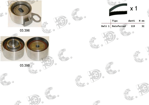Timing Belt Kit (04.5193)