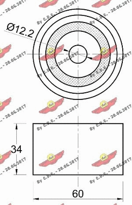 Deflection/Guide Pulley, timing belt