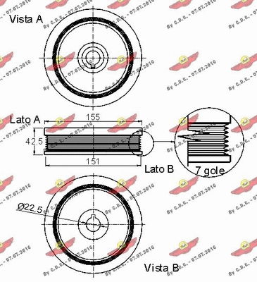 Belt Pulley, crankshaft