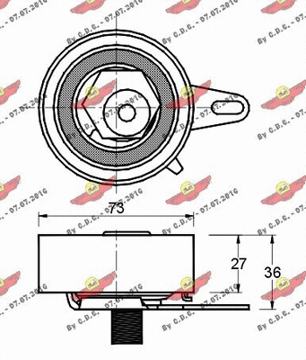Tensioner Pulley, timing belt
