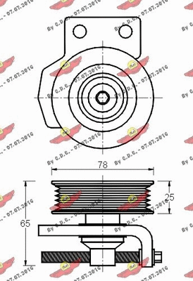 Belt Tensioner, V-ribbed belt