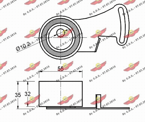 Tensioner Pulley, timing belt