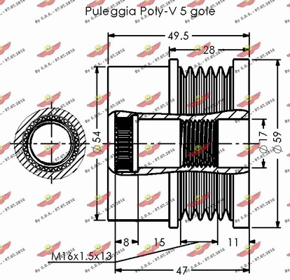 Alternator Freewheel Clutch