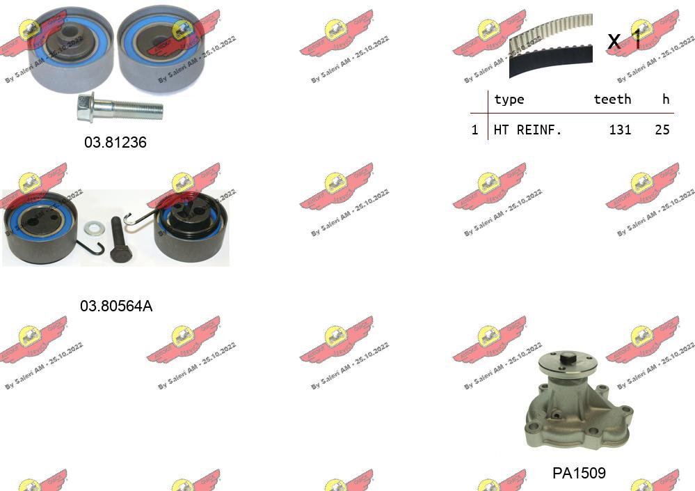 Water Pump & Timing Belt Kit (04.5057APA)