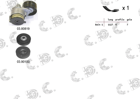 V-Ribbed Belt Set (06.0099)
