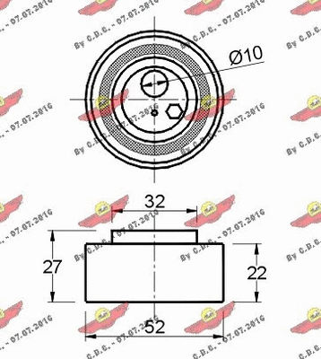 Tensioner Pulley, timing belt