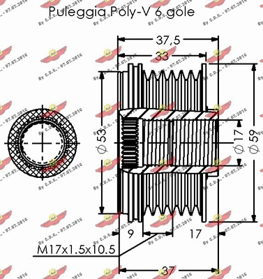 Alternator Freewheel Clutch