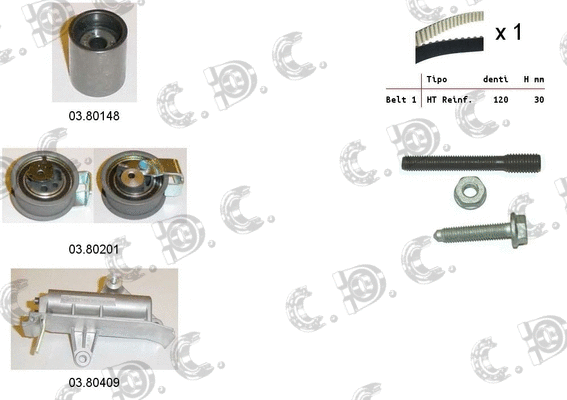 Timing Belt Kit (04.5130)
