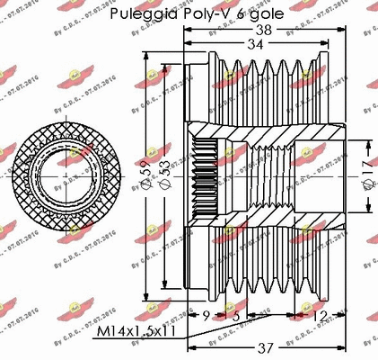 Alternator Freewheel Clutch