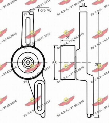 Belt Tensioner, V-ribbed belt