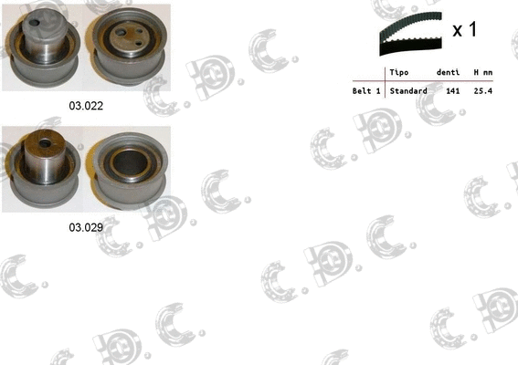 Timing Belt Kit (04.5167)