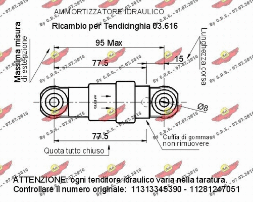 Vibration Damper, V-ribbed belt