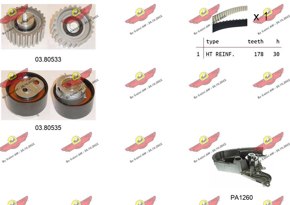 Water Pump & Timing Belt Kit (04.5114PA)