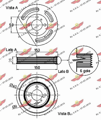 Belt Pulley, crankshaft