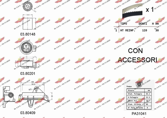 Water Pump & Timing Belt Kit