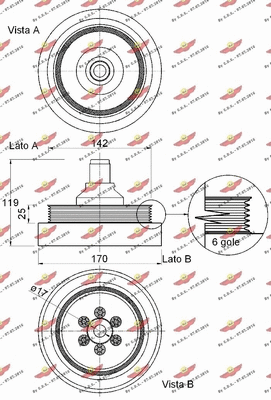 Belt Pulley, crankshaft