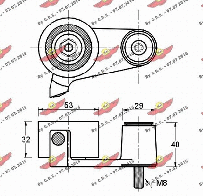 Tensioner Pulley, timing belt