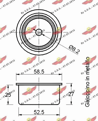 Deflection/Guide Pulley, timing belt