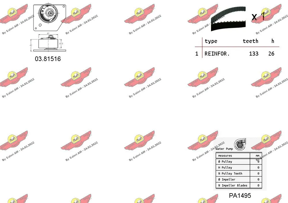 Water Pump & Timing Belt Kit