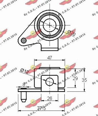 Tensioner Pulley, timing belt