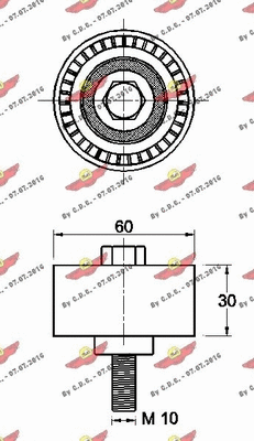 Deflection/Guide Pulley, timing belt
