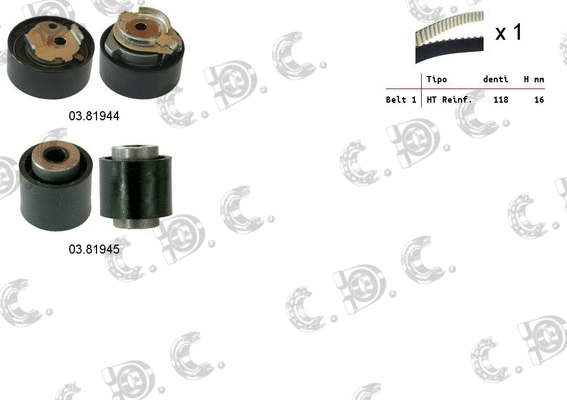Timing Belt Kit (04.5356)