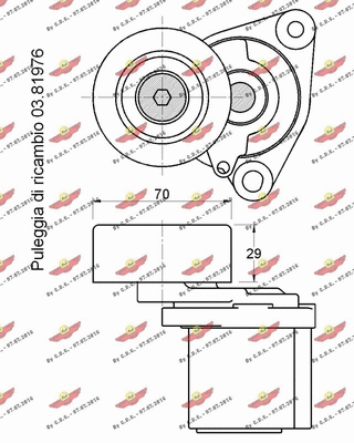 Belt Tensioner, V-ribbed belt