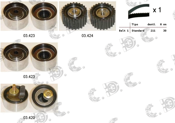 Timing Belt Kit (04.5182)