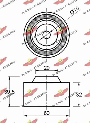 Deflection/Guide Pulley, timing belt