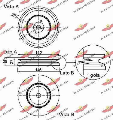 Belt Pulley, crankshaft