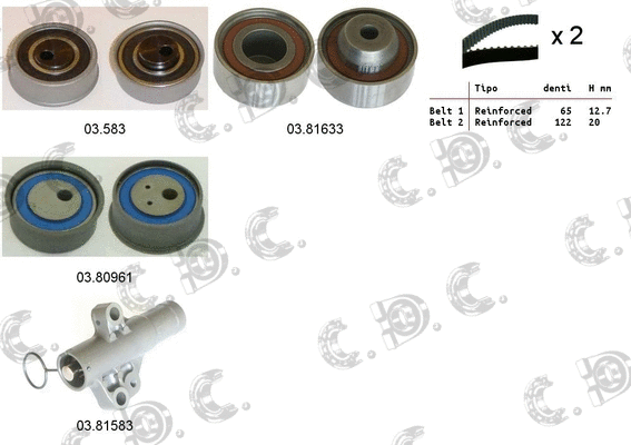 Timing Belt Kit (04.5389)