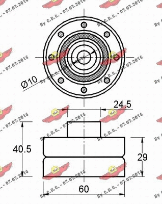 Deflection/Guide Pulley, timing belt