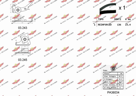 Water Pump & Timing Belt Kit