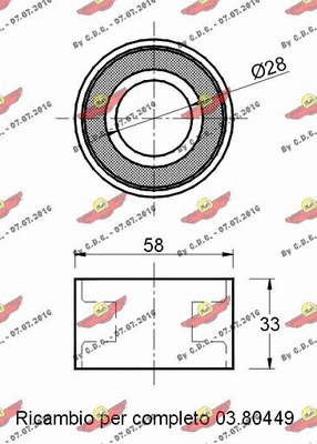 Tensioner Pulley, timing belt