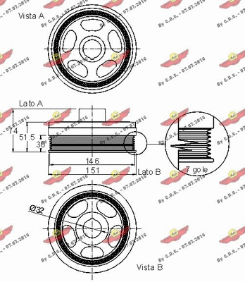 Belt Pulley, crankshaft