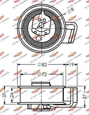 Tensioner Pulley, timing belt