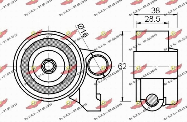 Tensioner Pulley, timing belt