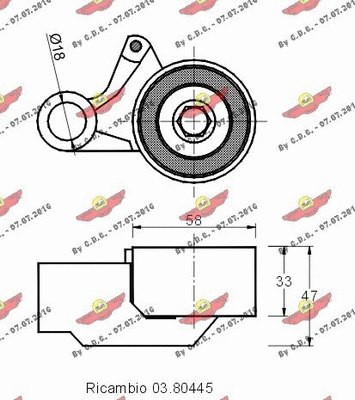 Tensioner Pulley, timing belt