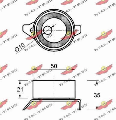 Tensioner Pulley, timing belt
