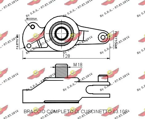 Belt Tensioner, V-ribbed belt