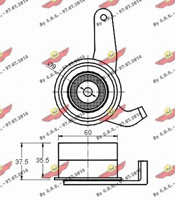 Tensioner Pulley, timing belt