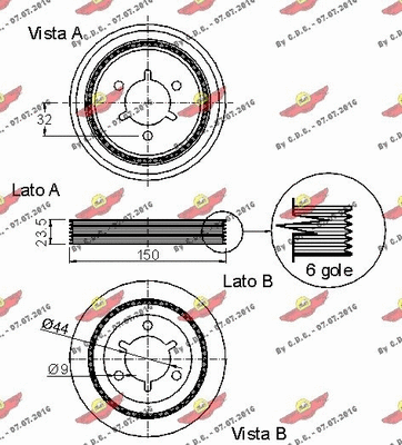 Belt Pulley, crankshaft