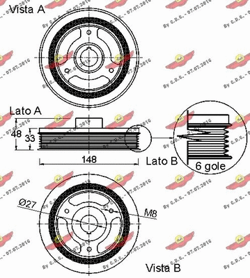 Belt Pulley, crankshaft
