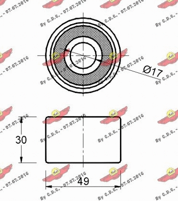 Deflection/Guide Pulley, timing belt