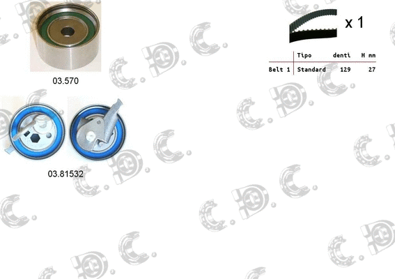 Timing Belt Kit (04.5457)