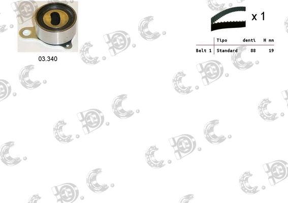 Timing Belt Kit (04.5150)