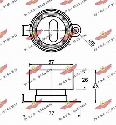 Tensioner Pulley, timing belt
