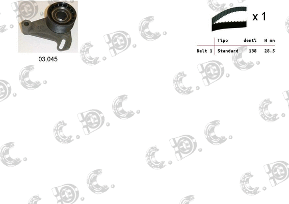 Timing Belt Kit (04.5165)
