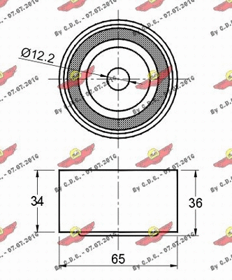 Deflection/Guide Pulley, timing belt